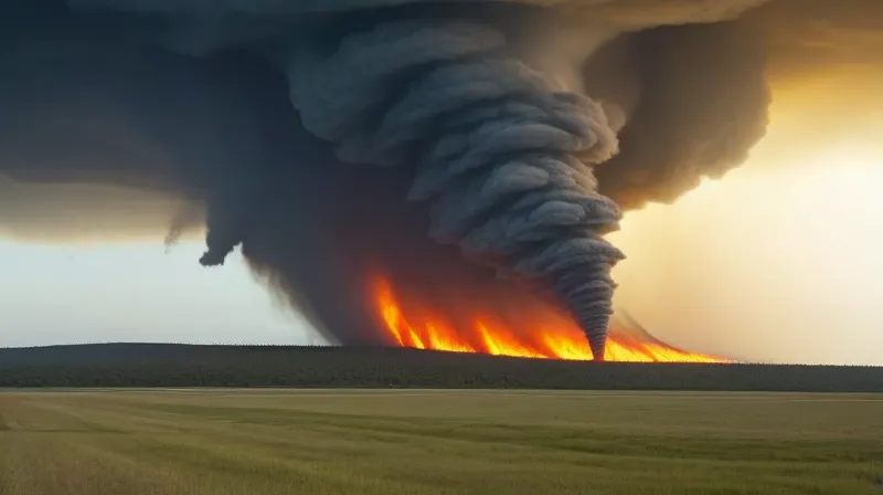 Come funzionano i tornado di fuoco e le correnti ascensionali: il vortice verticale dei tornado di