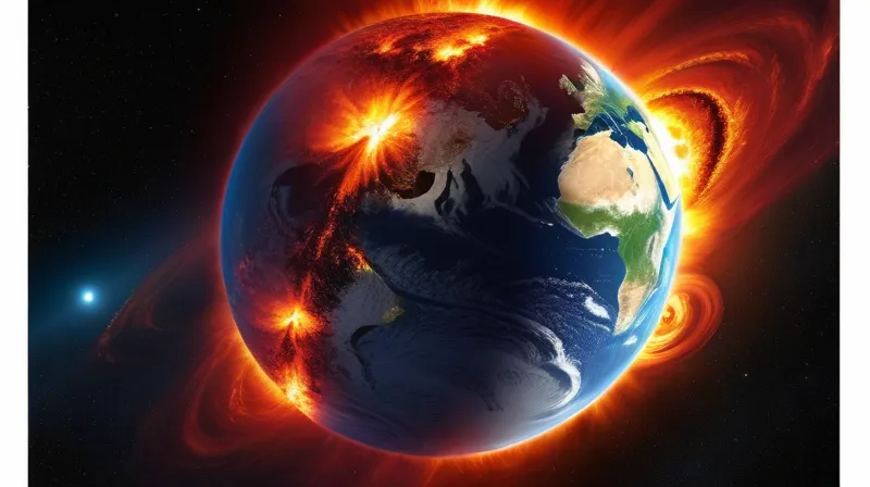 Purtroppo, l'evoluzione del nostro Sole ha portato al progressivo riscaldamento planetario e all'evaporazione di eventuali oceani.
