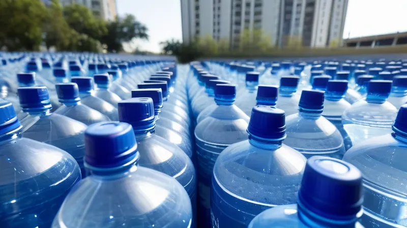 Alcuni produttori di acqua in bottiglia utilizzano una plastica di qualità superiore che consente al loro